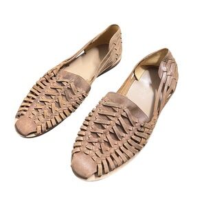 New Mens Nisolo‎ Huarache Slip On Leather Sandals